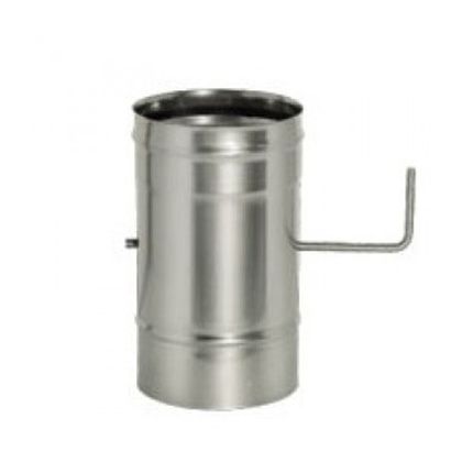  Дымок Задвижка дымоход одностенный 0.8 мм "Дымок" ZHR 115-DD в Новом Уренгое