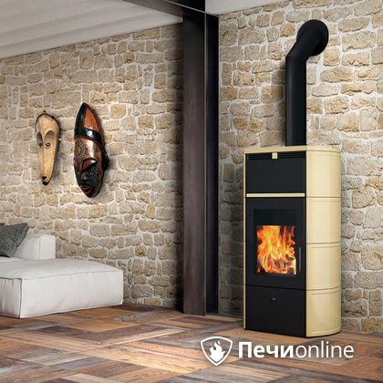 Печь-камин Edilkamin Flamma 24 kw V.C. Pergamena с Т/О в Новом Уренгое
